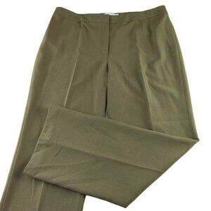 Kasper Kate Classic Fit Straight Leg Dress Pant Women's 16 Loden Fully Lined